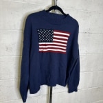 American Flag Oversized Sweater