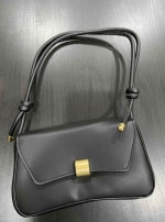 Black Baguette Bag