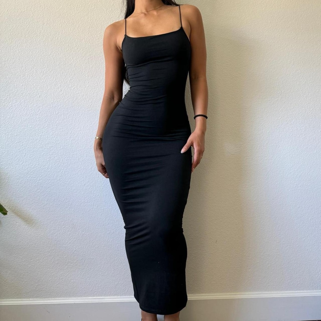 Black Cami Maxi Dress