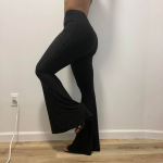 Black Flowy Flare Pants