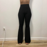 Black Flowy Flare Pants