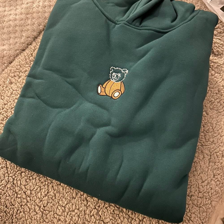 Green Cartoon Graphic Hoodie