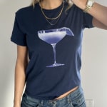 In Print We Trust Martini Tee