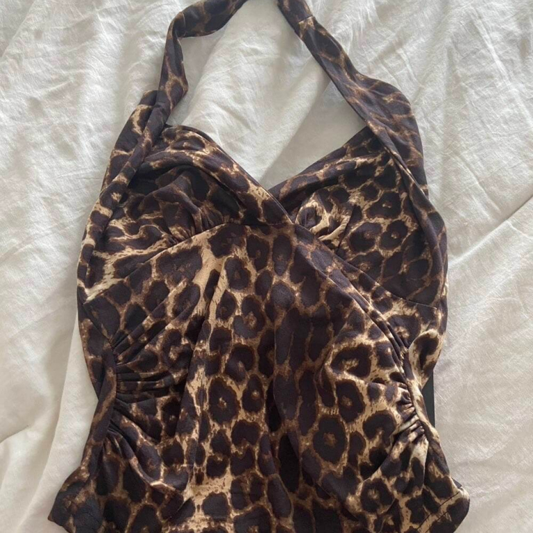 Leopard Print Halter Top