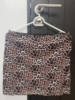 Leopard Print Mini Skirt