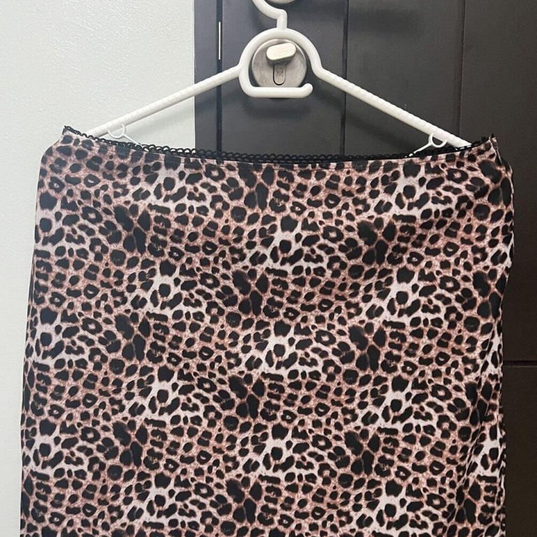 Leopard Print Mini Skirt