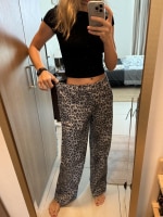 Leopard Wide Leg Pants