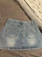 Low Waisted Denim Skirt