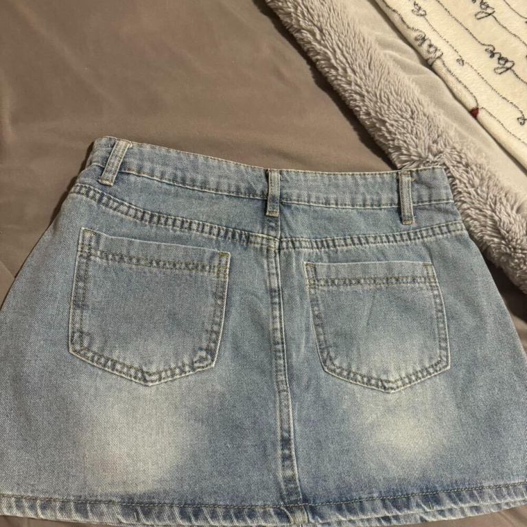 Low Waisted Denim Skirt