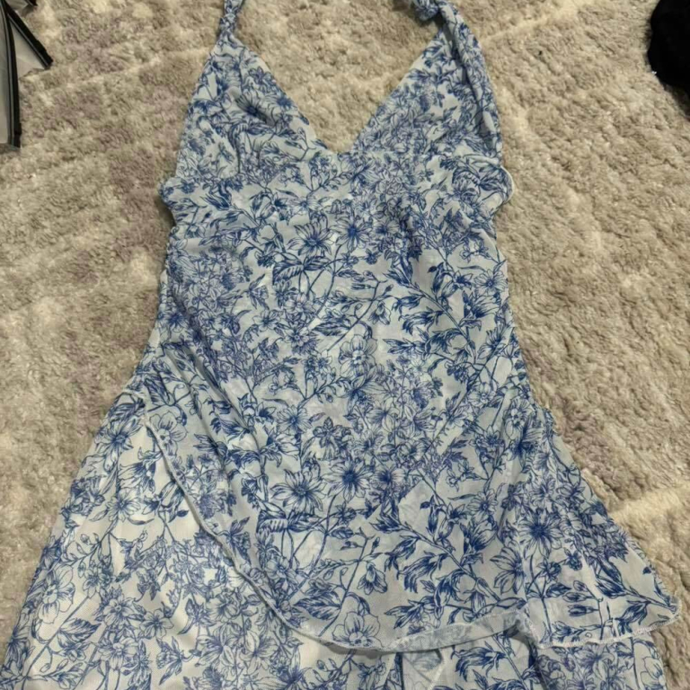 Floral Halter Mini Dress