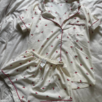 Cherry Print Pajama Set