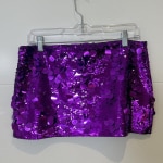 Purple Rise Paillette Skirt