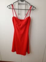 Red Spaghetti Strap Dress