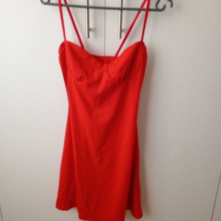 Red Spaghetti Strap Dress