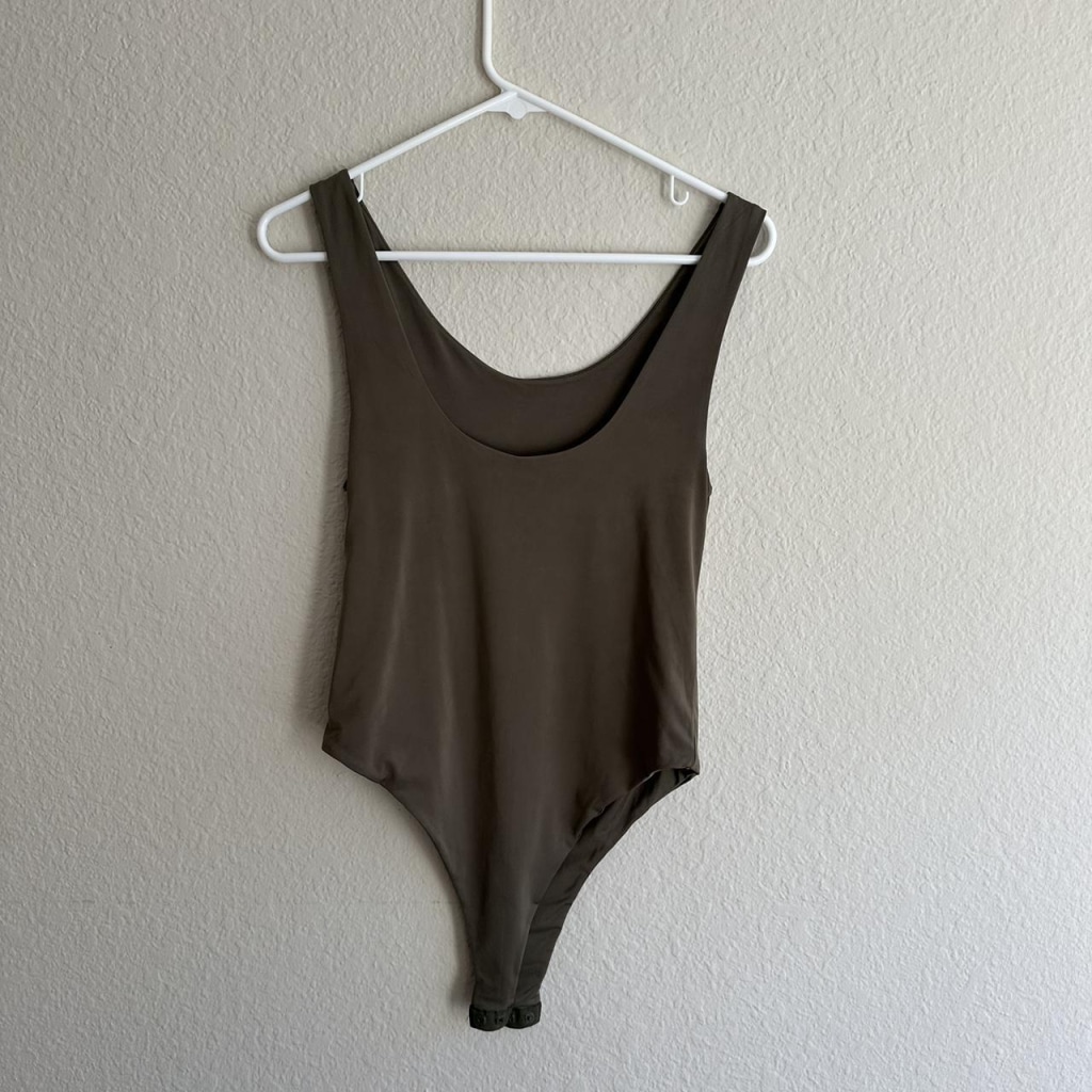 Shinestar Army Green Stretchy Bodysuit