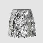 Silver Mini Skirt