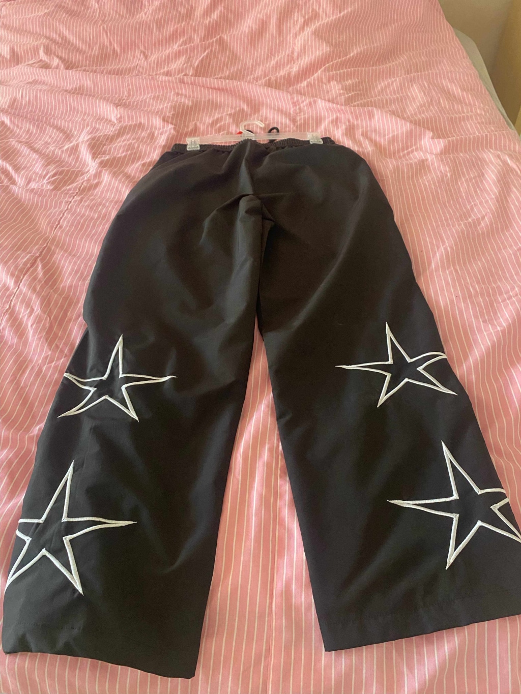 Star Pattern Baggy Track Pants