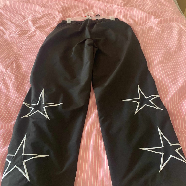 Star Pattern Baggy Track Pants