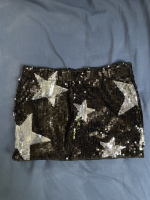 Star Pattern Sequin Skirt