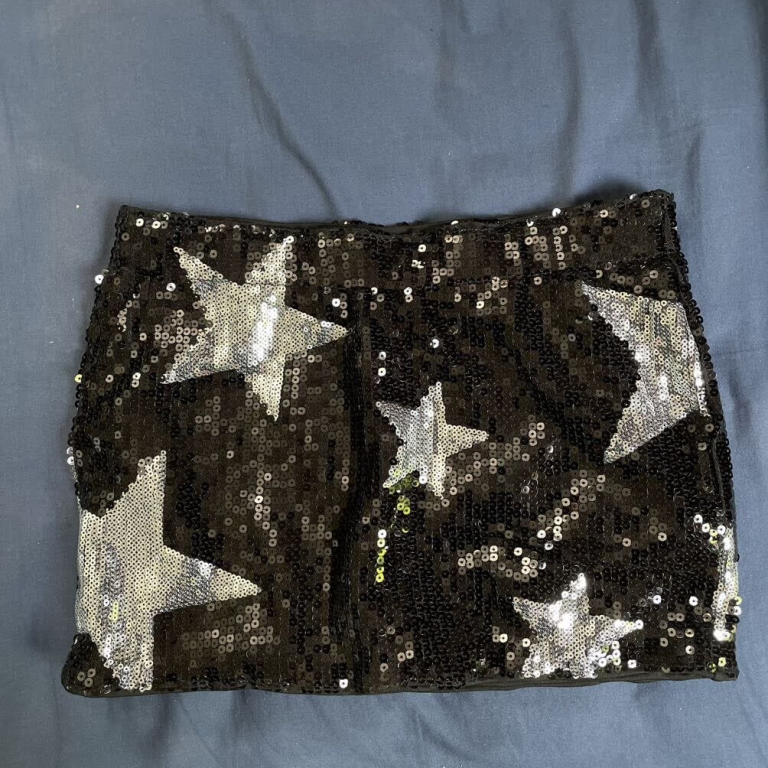 Star Pattern Sequin Skirt