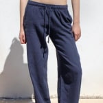 Subdued Navy Blue Linen Pants — Size Small