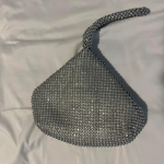 Triangular Rhinestone Purse