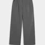 WOMEN'S GREY ULTRA HIGH-RISE WIDE-LEG PANTS