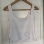 Amazon Women’s White Sleeveless Backless Crop Tank Top