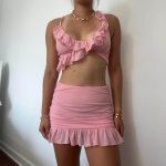 Baby Pink Top and Skirt