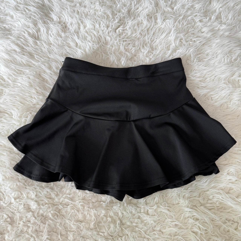 Ruffle Hem Skort