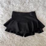 Ruffle Hem Skort