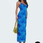 Blue Floral Maxi Dress