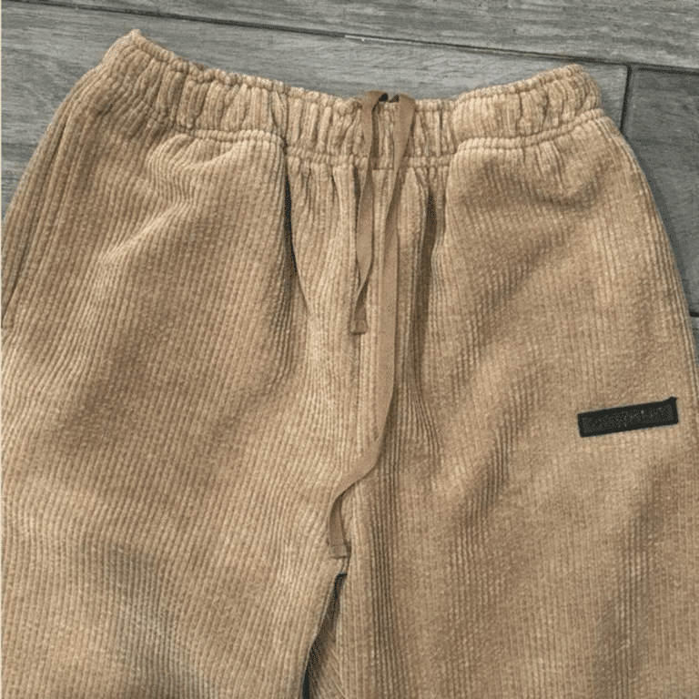 Corduroy Trousers With Diagonal Pockets