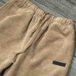 Corduroy Trousers With Diagonal Pockets