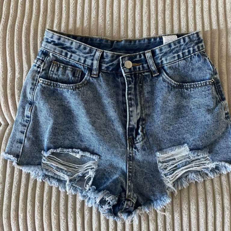 Denim Ripped Shorts