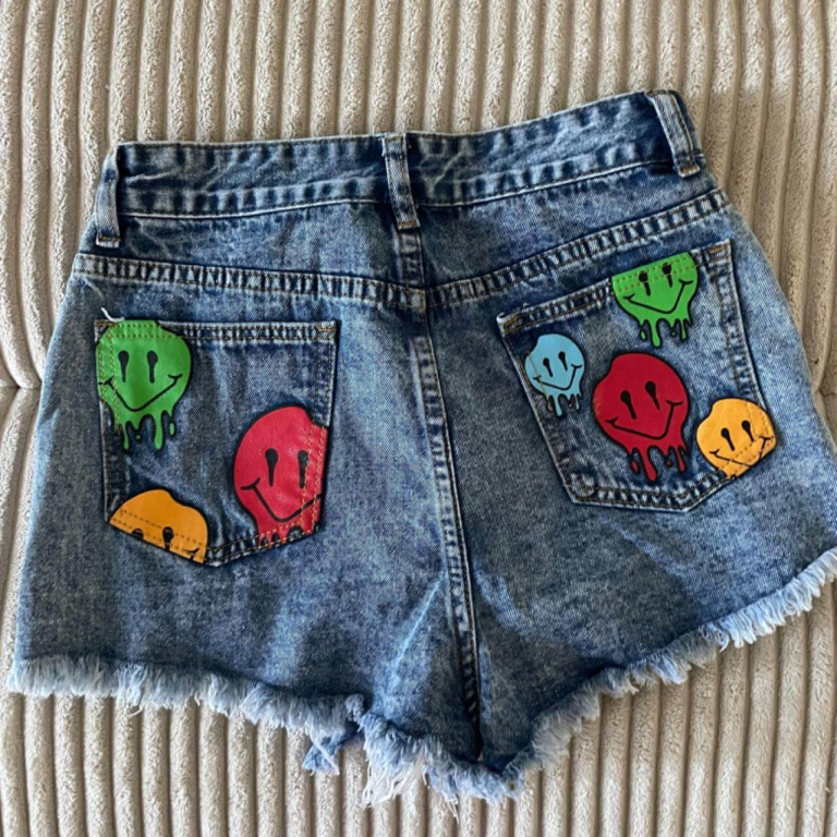 Denim Ripped Shorts