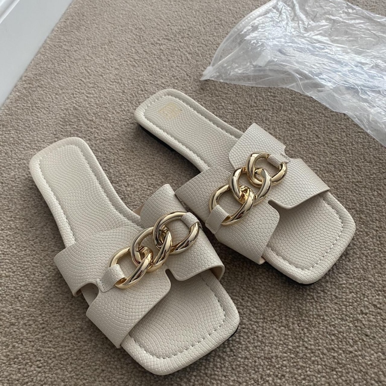 Faux Leather Sandals