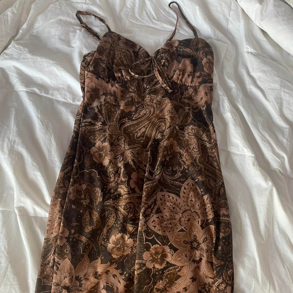 Floral Brown Dress