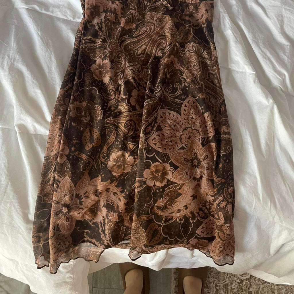 Floral Brown Dress