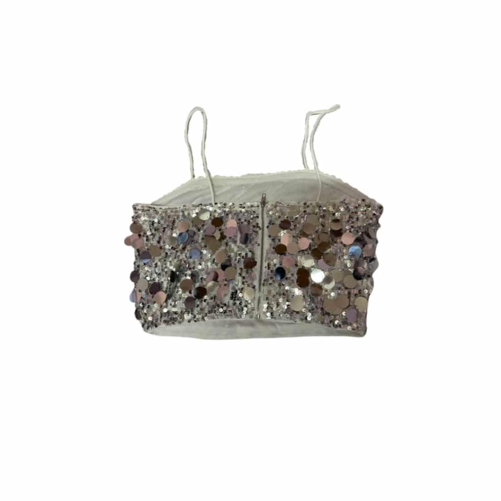 Glittery Cropped Cami Top