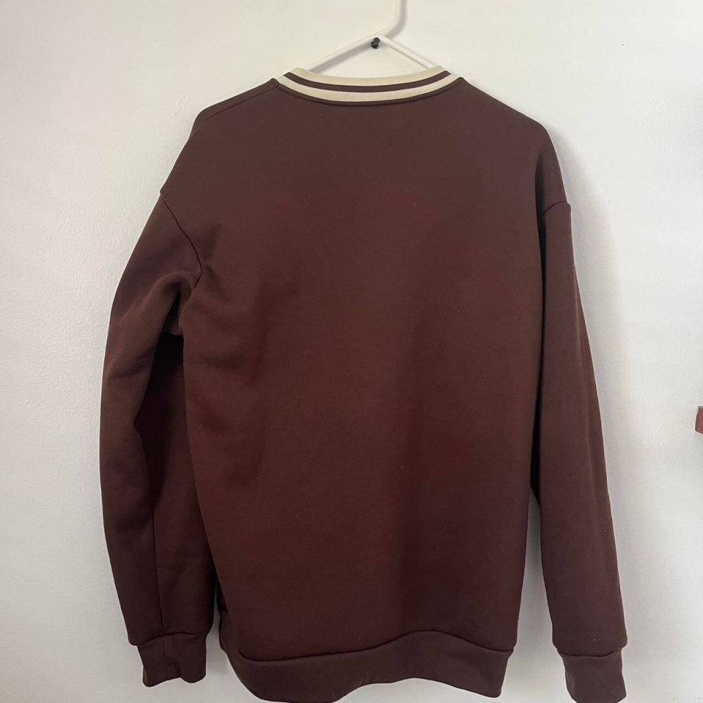 Brown Graphic Sweater