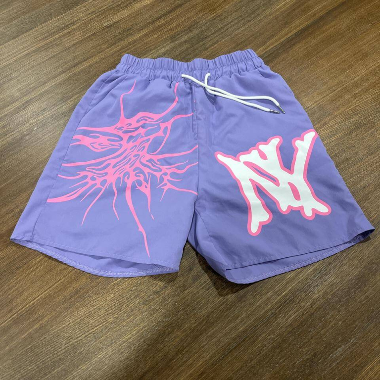 Graphic Drawstring Shorts