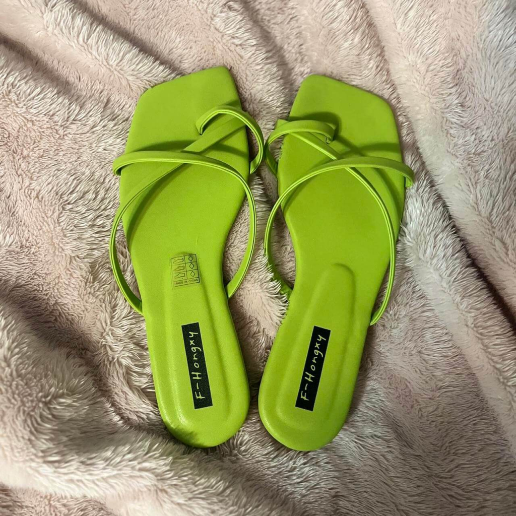 Green Flat Sandal