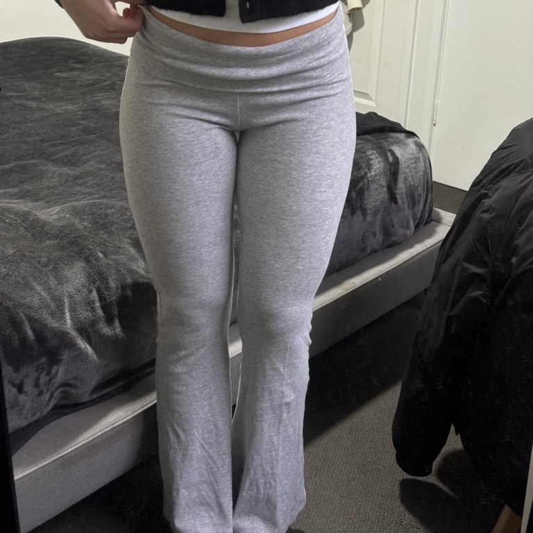 High Waist Flare Bottom Leggings