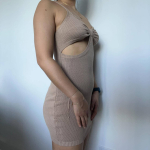 Knitted Khaki Dress