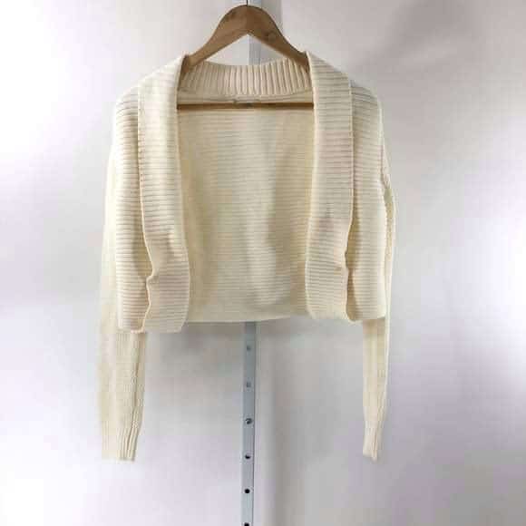 Knitted Cream Cardigan Sweater