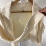 Knitted Cream Cardigan Sweater