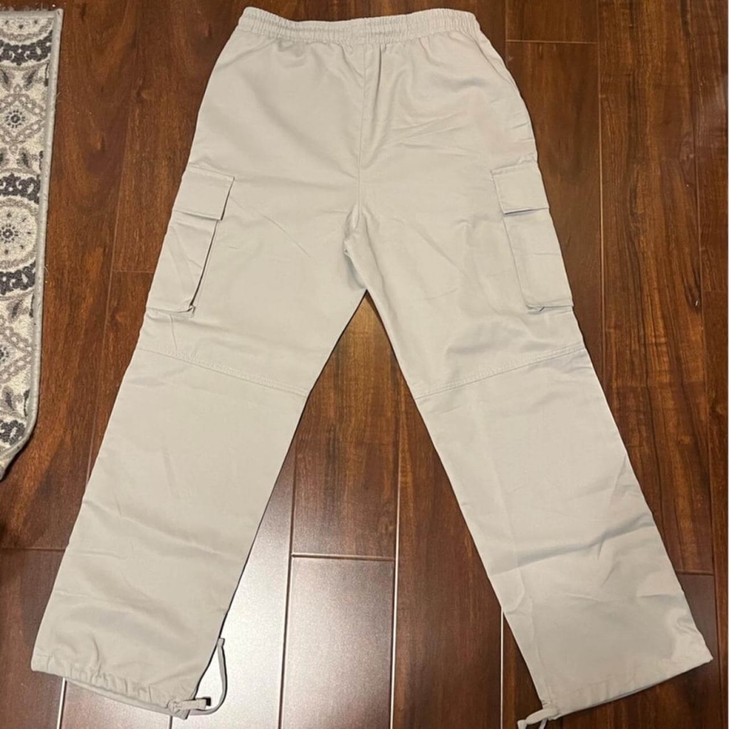 Drawstring Waist Cargo Pants