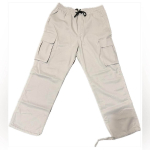 Drawstring Waist Cargo Pants