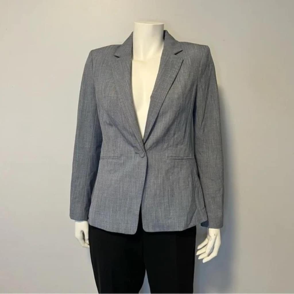 Long Sleeve Buttoned Pocket Simple Blazer Jacket